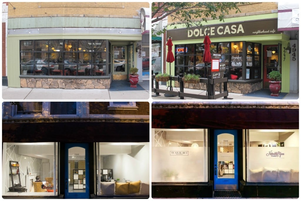 Before and after the Ravenswood Façade Rebate Program