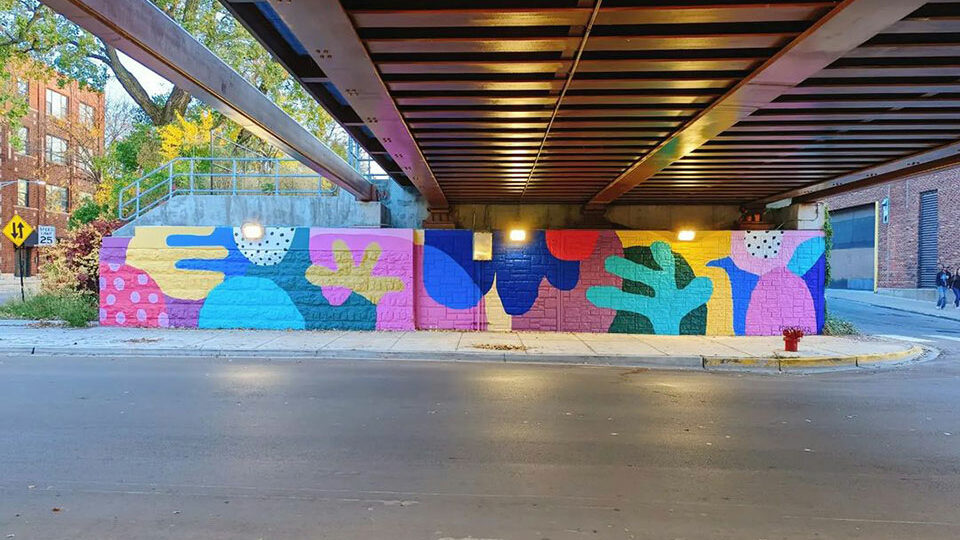 For My Neighbors, With Love by Ponnopozz, a mural in Ravenswood