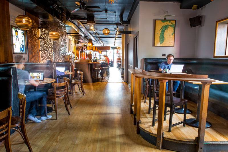 The patio at The Long Room