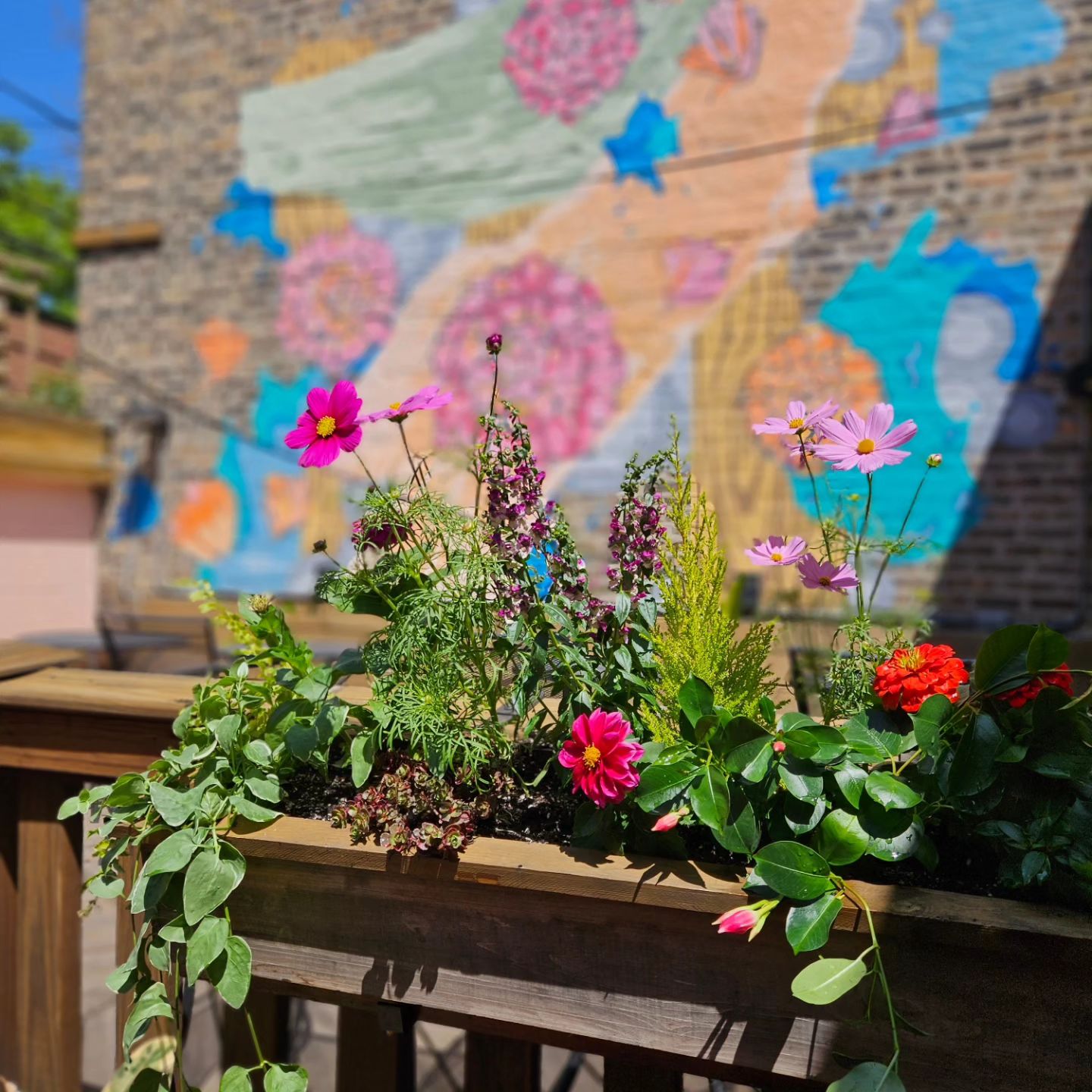 The patio at The Long Room