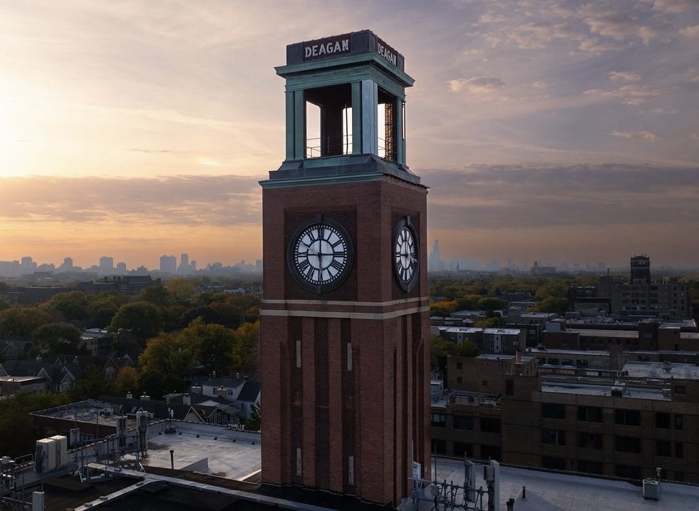 Deagan Building at sunset